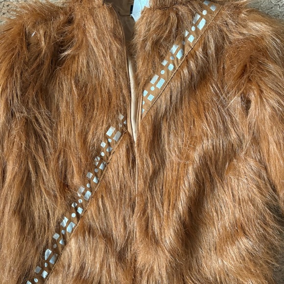 Star Wars Full Body Chewbaca Kids Furry Brown Costume Large BROKEN ZIPPER - Picture 5 of 7